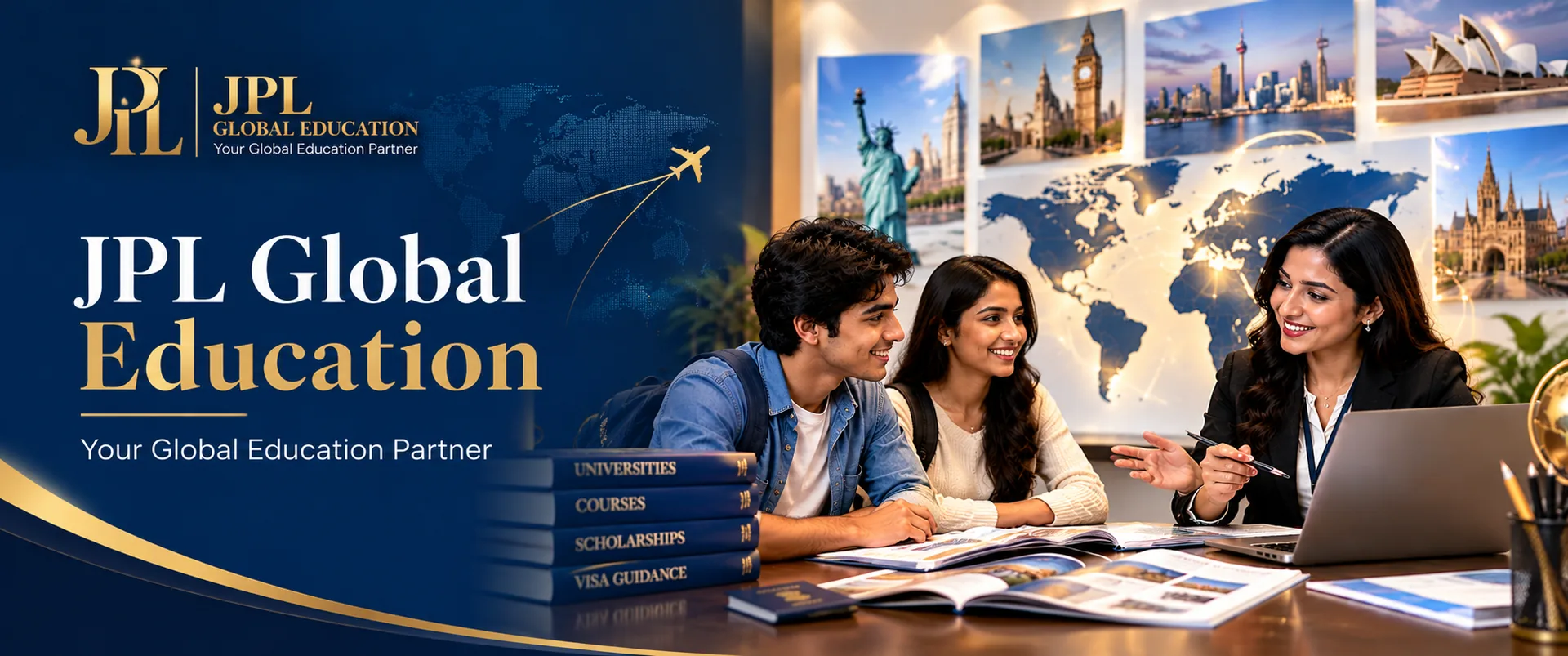 JPL Global Education: your global education partner, with a counsellor helping Indian students plan study abroad
